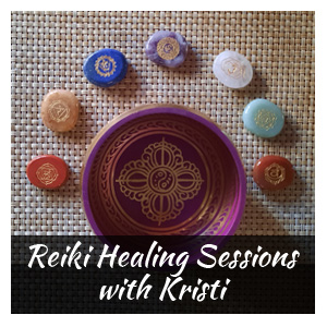 Kundalini Reiki crystals and Thibetian singing bowl