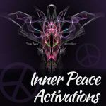 Kristi's original artwork, Inner Peace" combined with name of session and some peace symbols